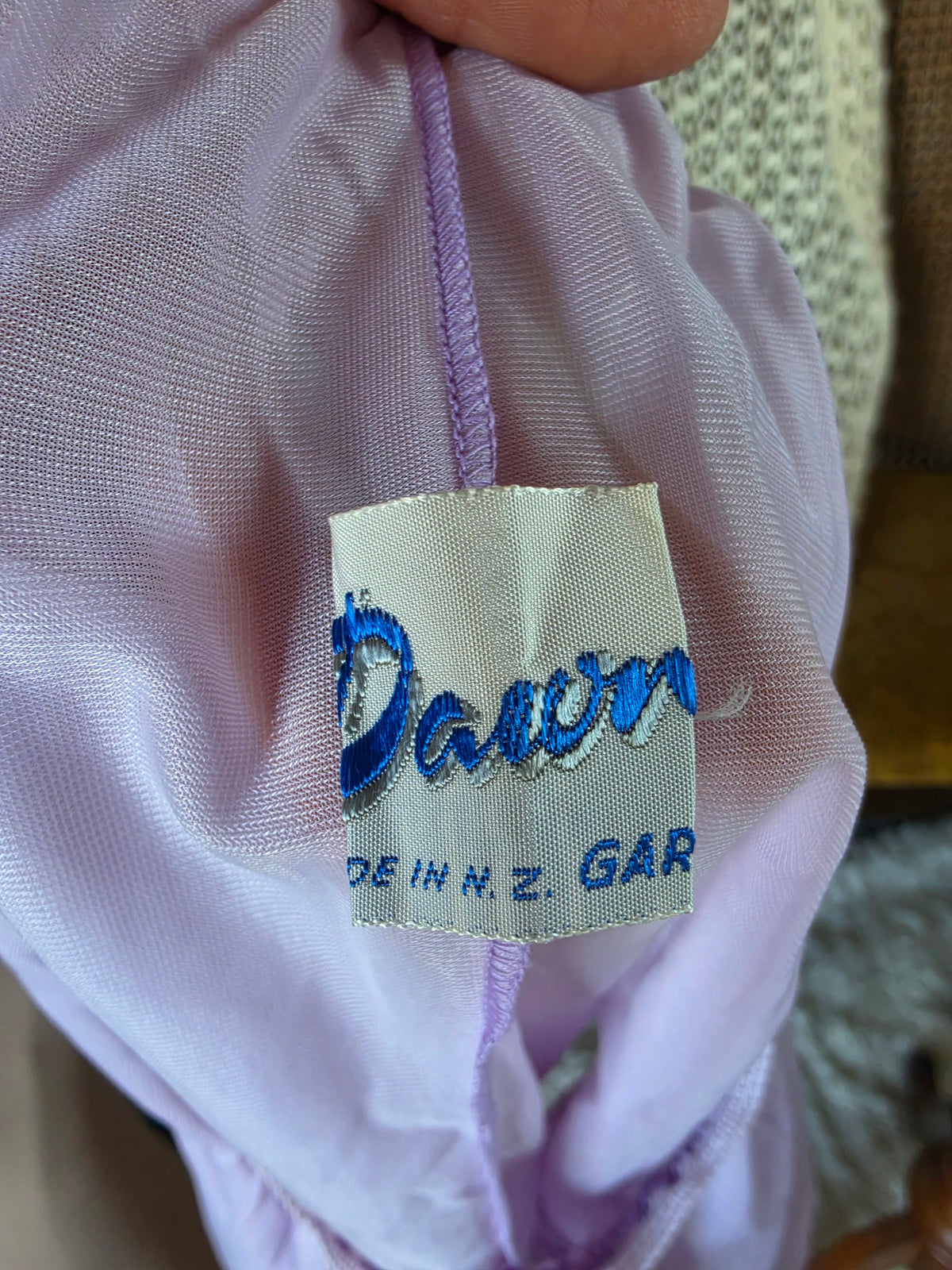 Vintage 1960s Dawn Garments Dreamy Lilac Lingerie Set - size 6-8