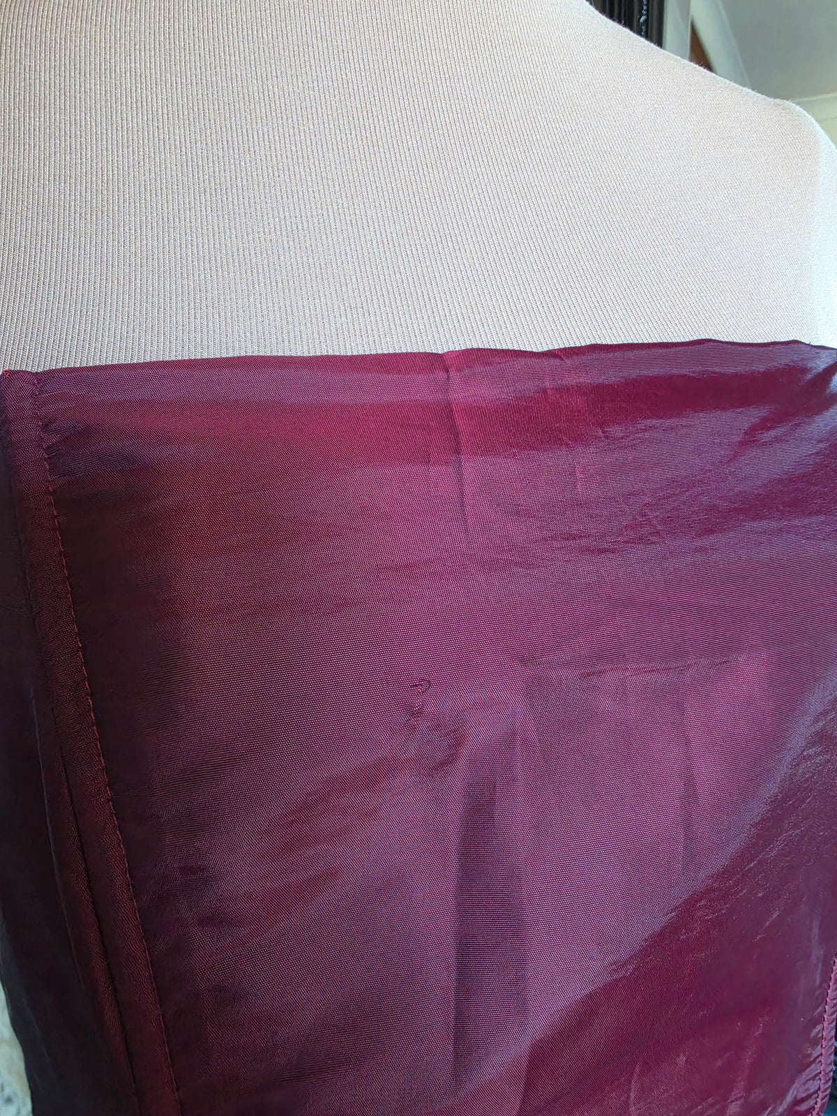 Vintage Y2K Staxs Dark Romantic Merlot Lace Ball Gown - 10-12