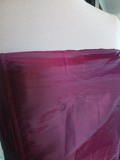 Vintage Y2K Staxs Dark Romantic Merlot Lace Ball Gown - 10-12