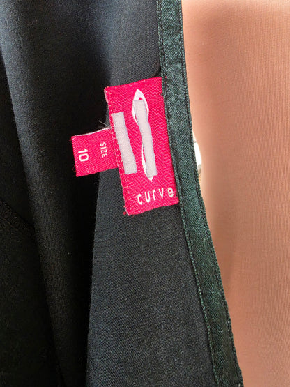 Vintage circa Y2K Curve Drop Waist Micro Mini with D-Ring Strapping - size 8-10