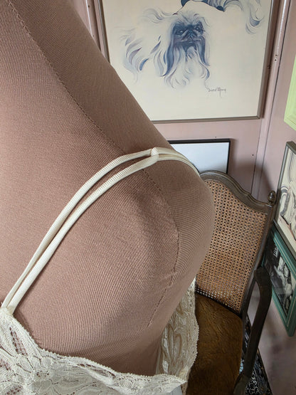 Vintage circa 1980s Dreamy Cream Lace Nightie - size 10-12