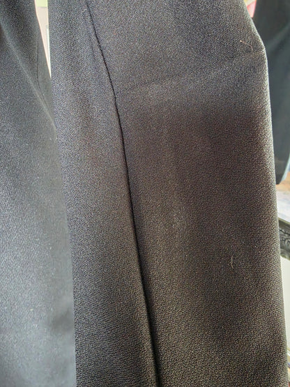 Vintage 1960s Ebony Babydoll Mod Mini Dress - size 8-10