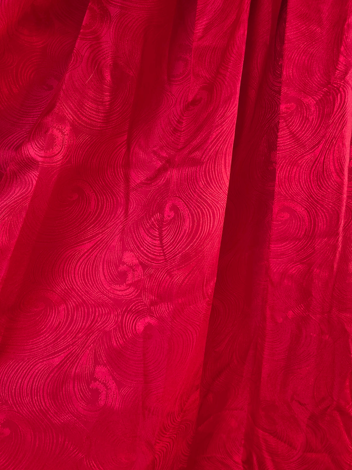 Vintage 1980s Blood Red 'Beetlejuice' Dress with Net Tulle Gothic Cape Collar - size 8-12