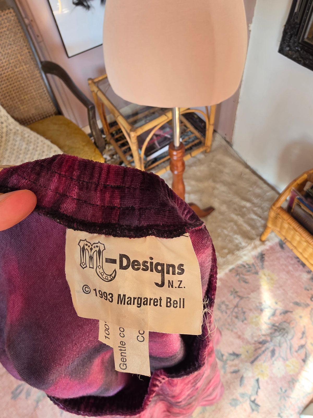 Vintage 1990s M-Designs 'Stevie Nicks' Inspired Gothic Witchy Velvet Skirt - size 8-10